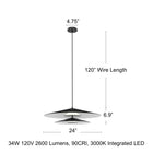 Cruz LED Tiered Pendant Light