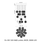 Marni LED Multi-Light Pendant Light