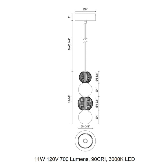 Onyx LED Pendant Light