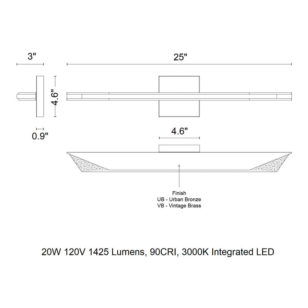 Tachi LED Vanity Light