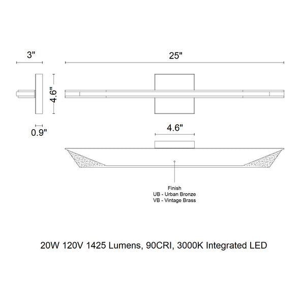 Tachi LED Vanity Light
