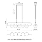 Tagliato LED Linear Pendant Light