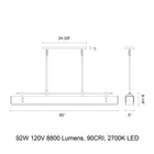 Valise LED Linear Pendant Light