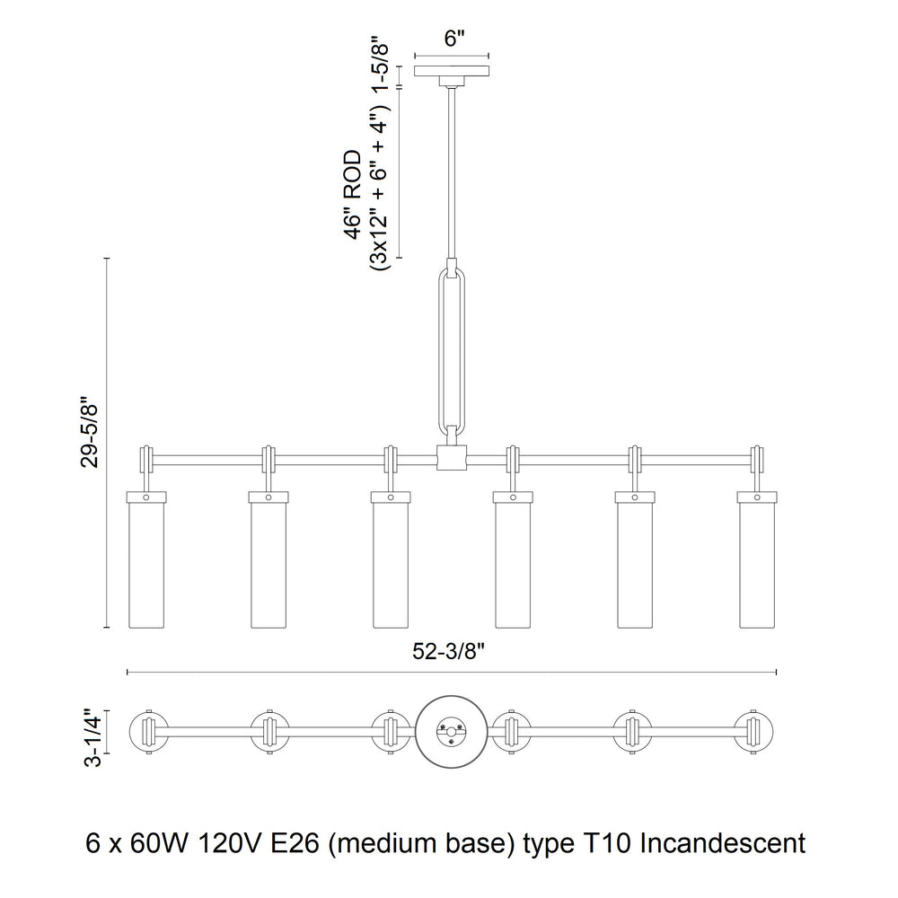 Wynwood Linear Pendant Light