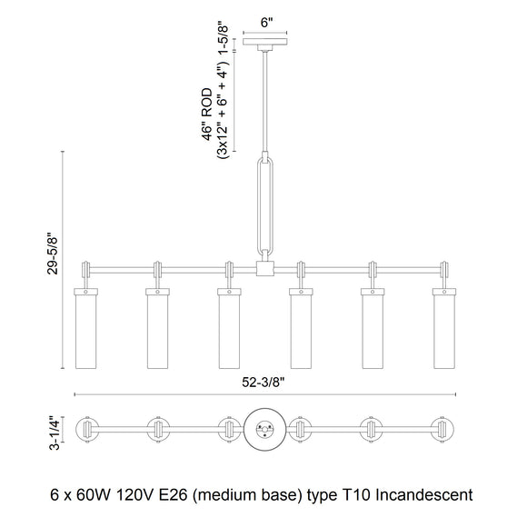 Wynwood Linear Pendant Light