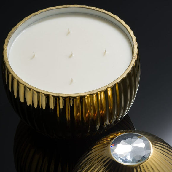 Bois de Roussie 18k Golden Egg Candle