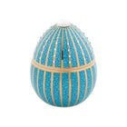 Bois de Roussie Blue Egg with Golden Stripe Candle