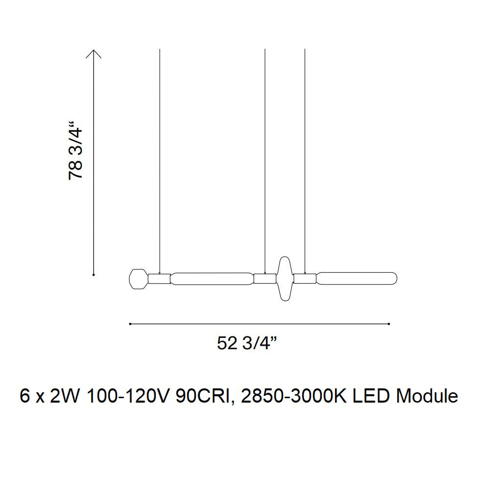 Cipher Horizontal Pendant Light