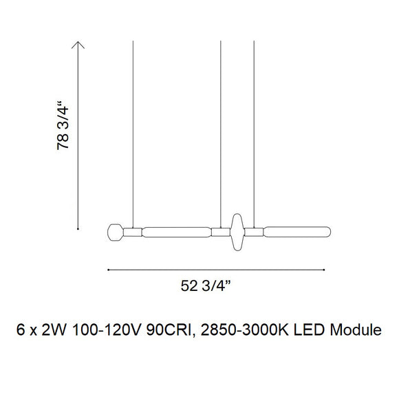 Cipher Horizontal Pendant Light