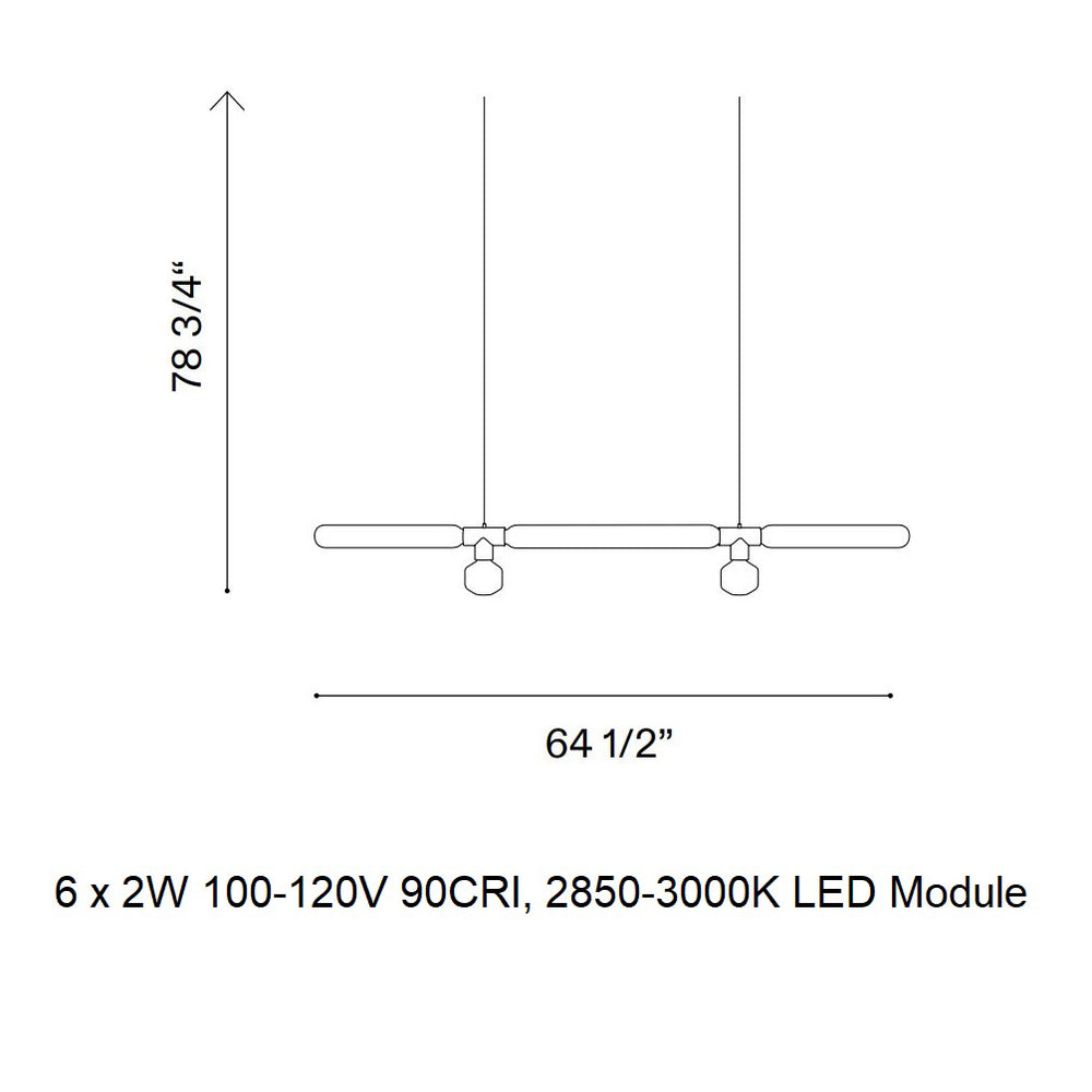 Cipher Horizontal Pendant Light