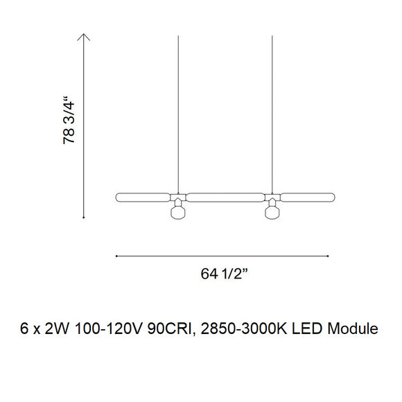 Cipher Horizontal Pendant Light