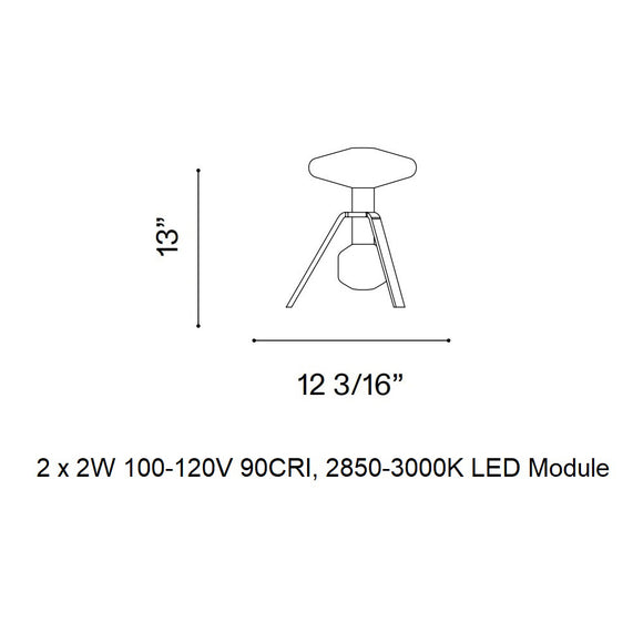 Cipher Table Lamp