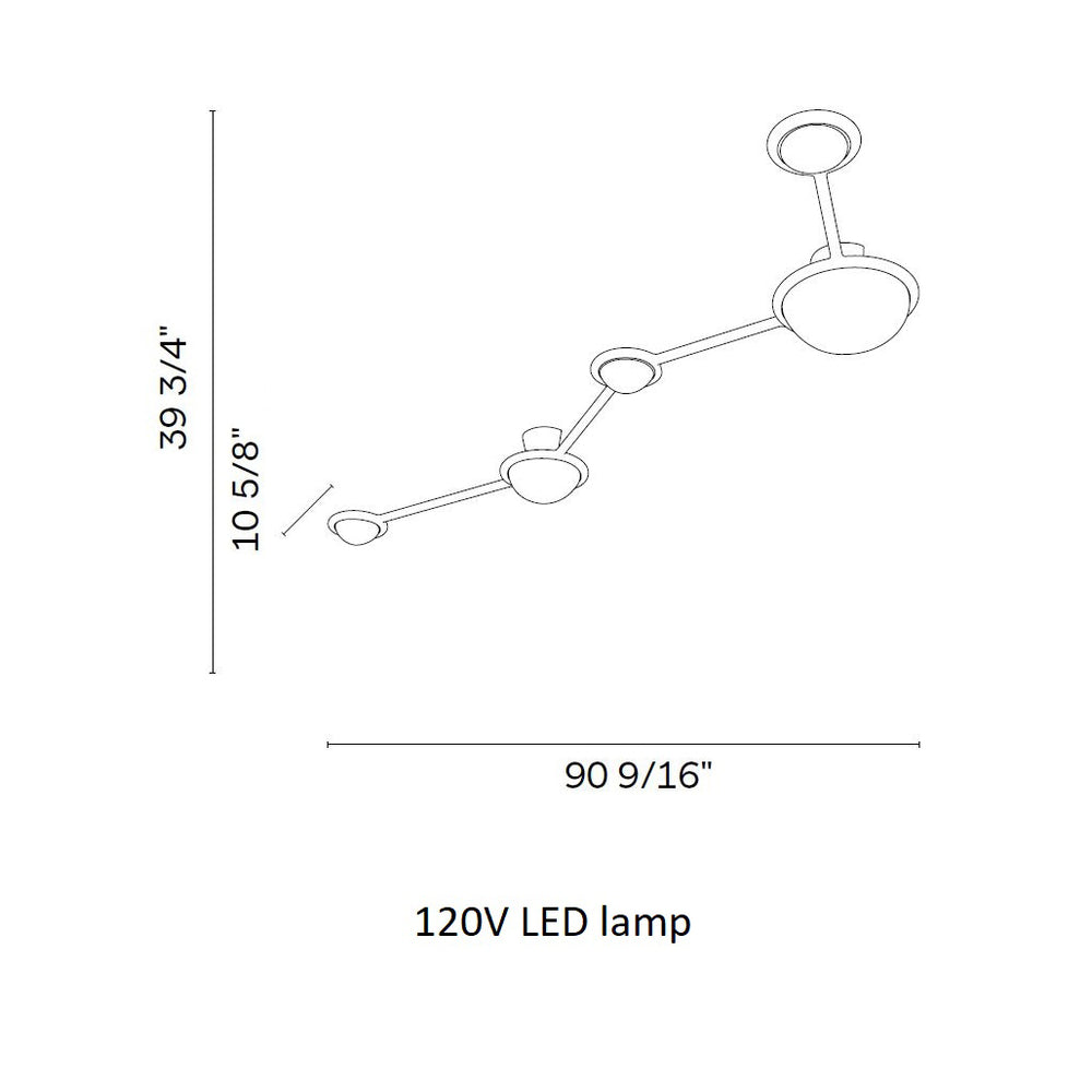 Constellation Cassiopeia Ceiling Light