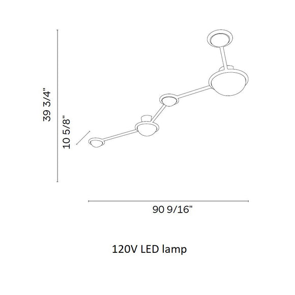 Constellation Cassiopeia Ceiling Light