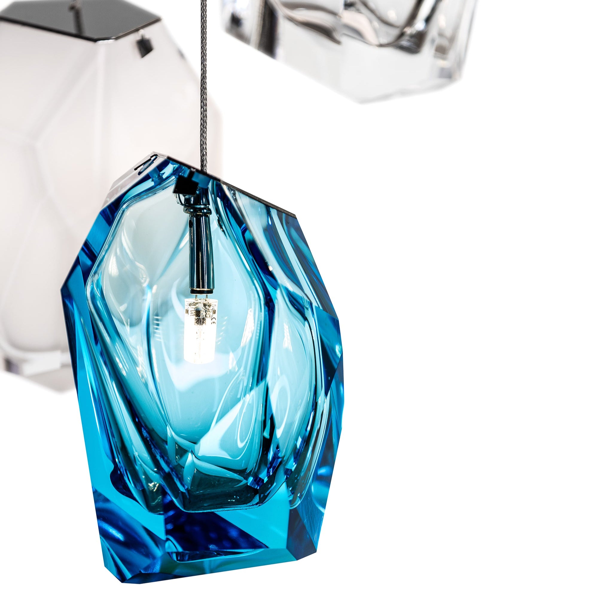 Lasvit Crystal Rock 3-Light Cluster Pendant Light - 2Modern