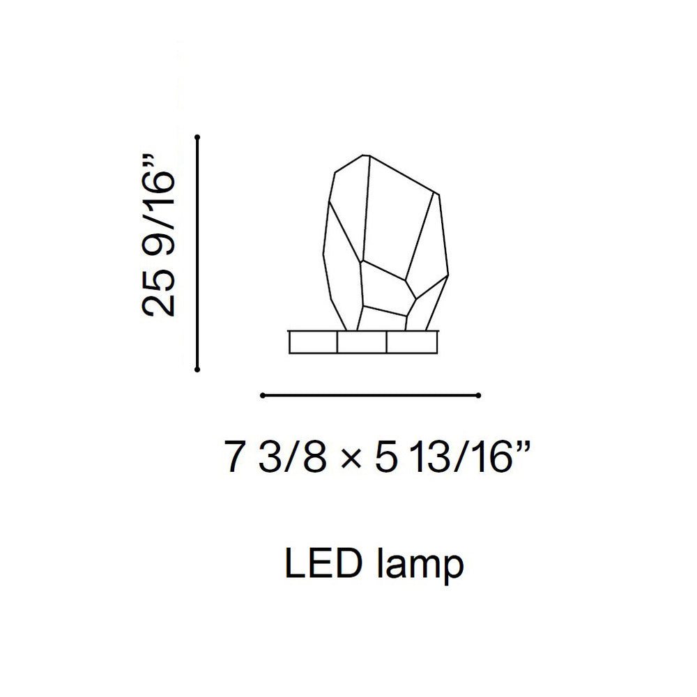 Crystal Rock Portable Table Lamp