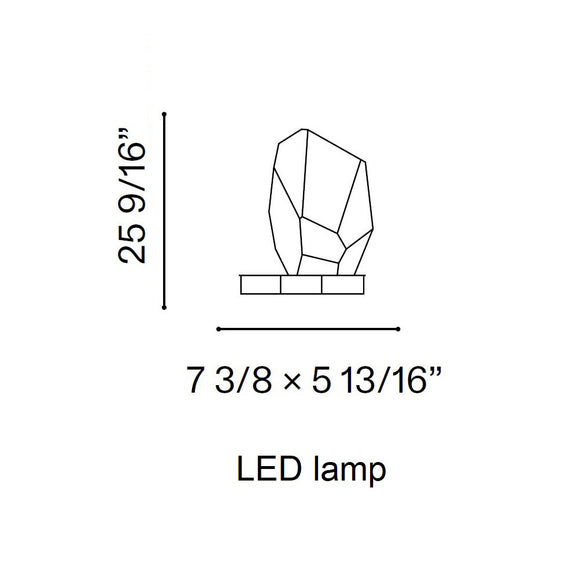 Crystal Rock Portable Table Lamp
