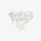 Dancing Leaves Chandelier  option Clear with Amber / Cone 4
