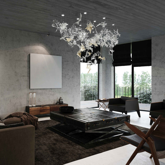 Lasvit Dancing Leaves Oval Chandelier - 2Modern