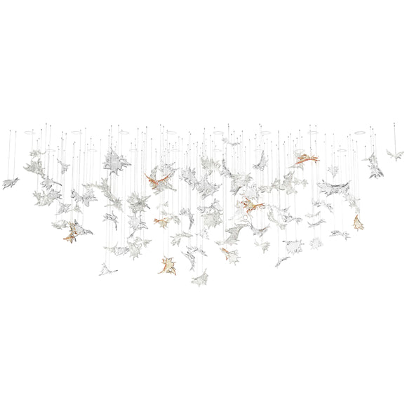 Dancing Leaves Oval Chandelier