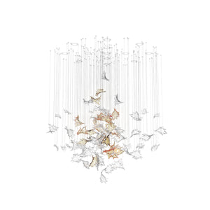 Dancing Leaves Round Chandelier