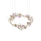 Midsummer Oval Chandelier  option Clear with Copper / Rose Gold