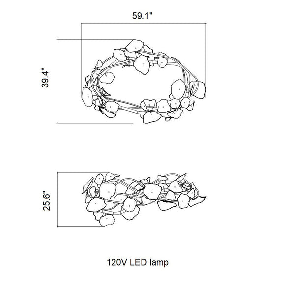 Midsummer Oval Chandelier