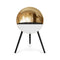 Eye Bioethanol Fireplace - Chromed Rose Gold  option White