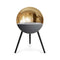 Eye Bioethanol Fireplace - Chromed Rose Gold  option White