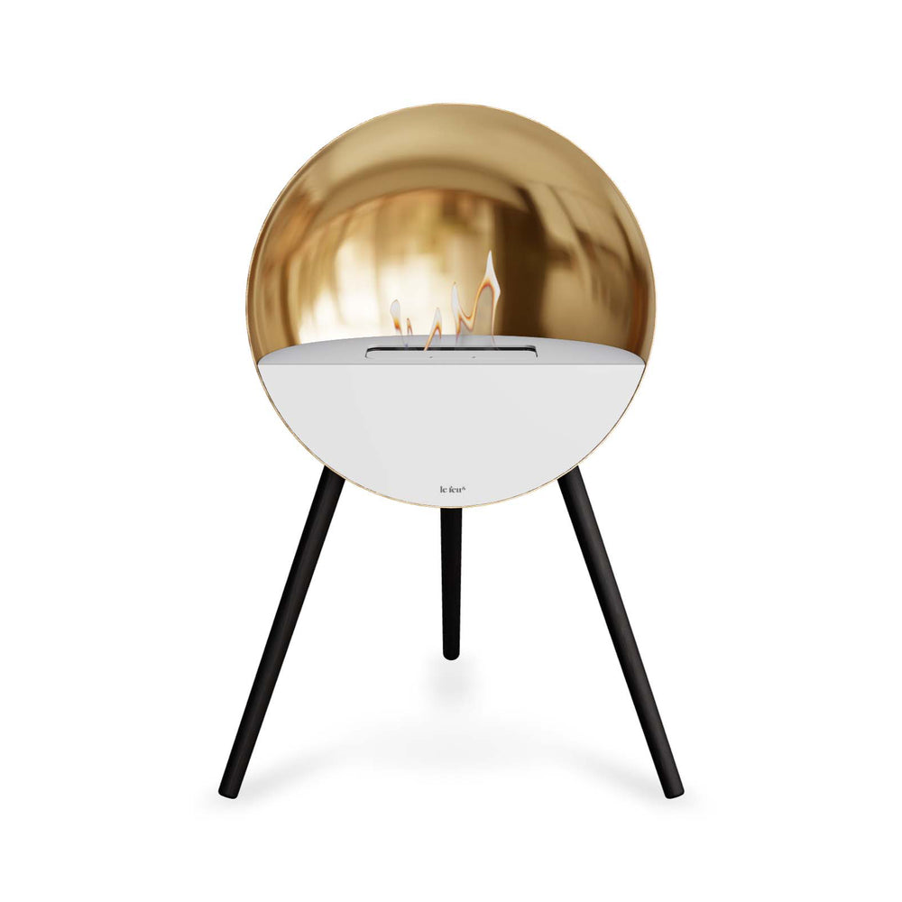 Eye Bioethanol Fireplace - Chromed Rose Gold