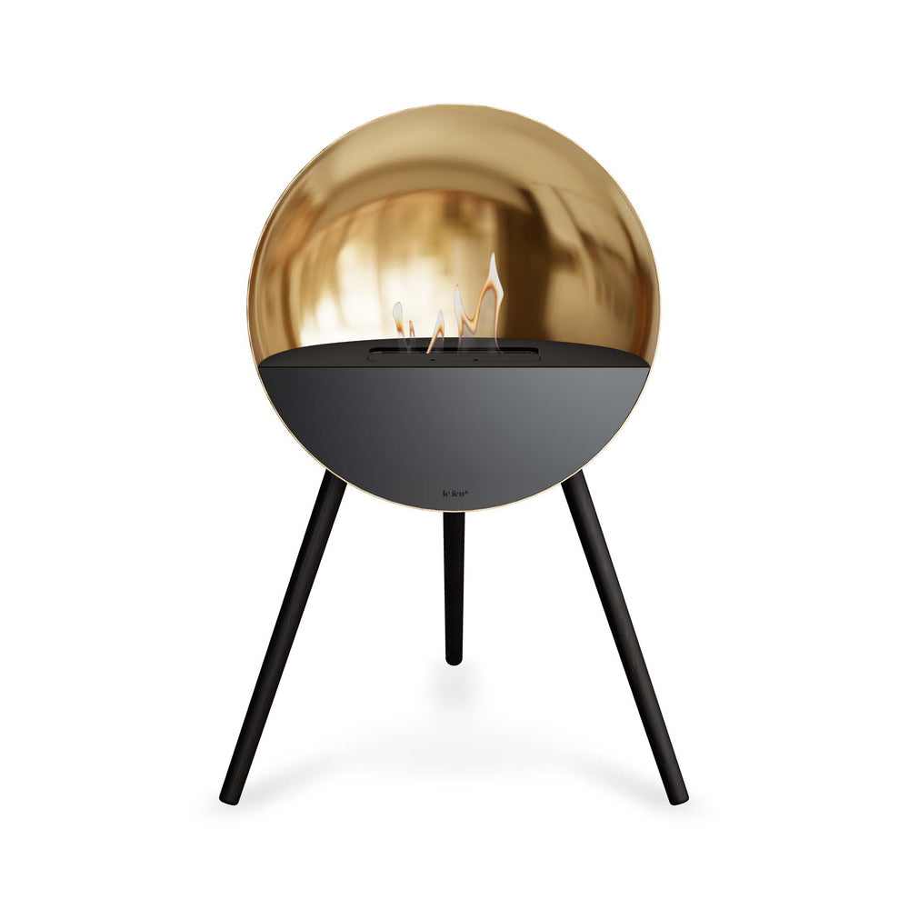 Eye Bioethanol Fireplace - Chromed Rose Gold