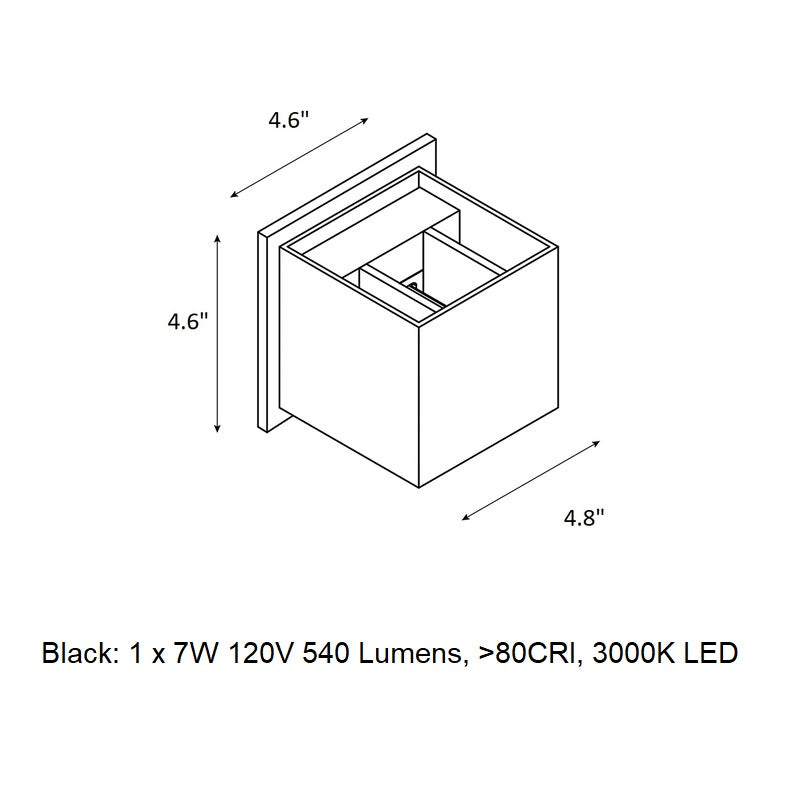 LED Outdoor Wall Sconce 1D