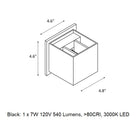 LED Outdoor Wall Sconce 1D