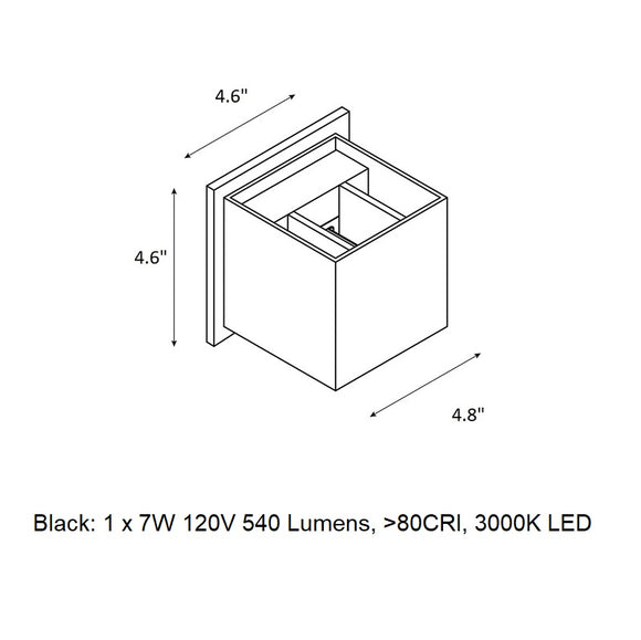 LED Outdoor Wall Sconce 1D