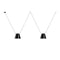 Attic Lateral Multi-Cone Pendant Light  option Black