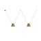 Attic Lateral Multi-Cone Pendant Light  option Gold