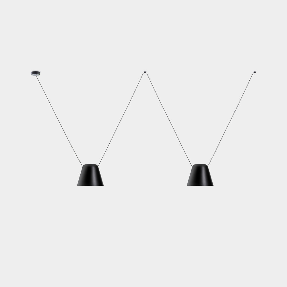 Attic Lateral Multi-Cone Pendant Light
