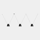 Attic Lateral Multi-Cone Pendant Light