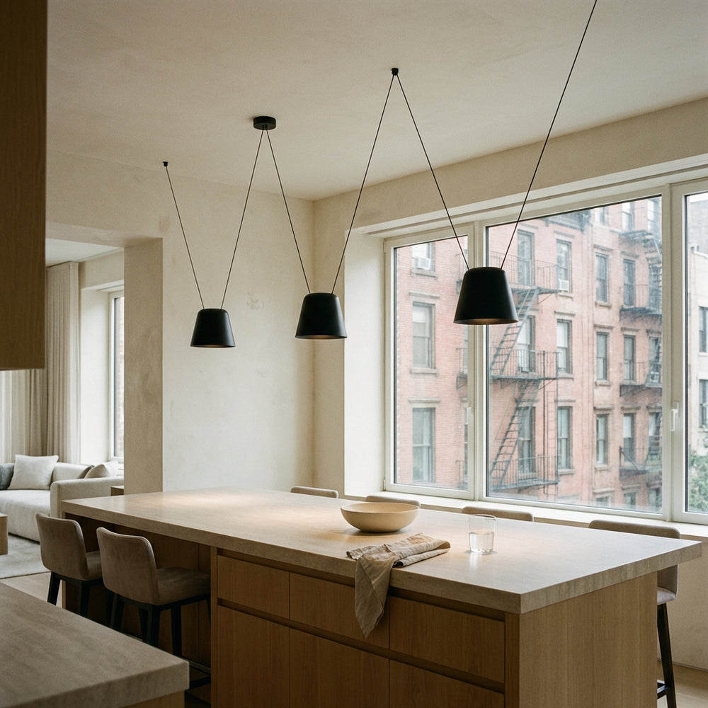 Attic Lateral Multi-Cone Pendant Light