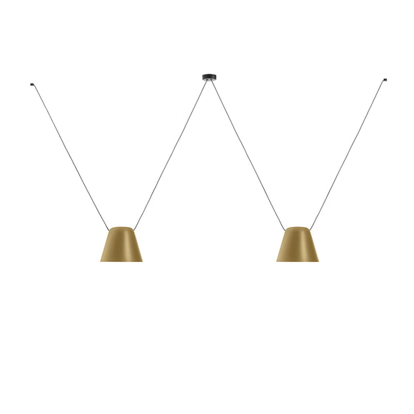 Attic Lateral Multi-Cone Pendant Light