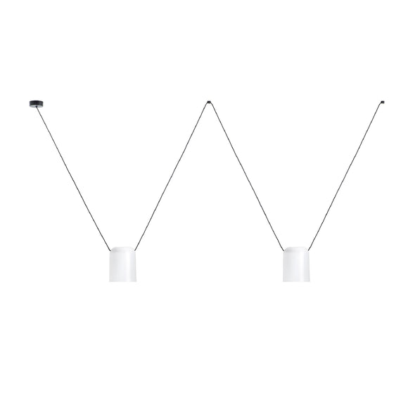 Attic Lateral Multi-Cylindrical Pendant Light
