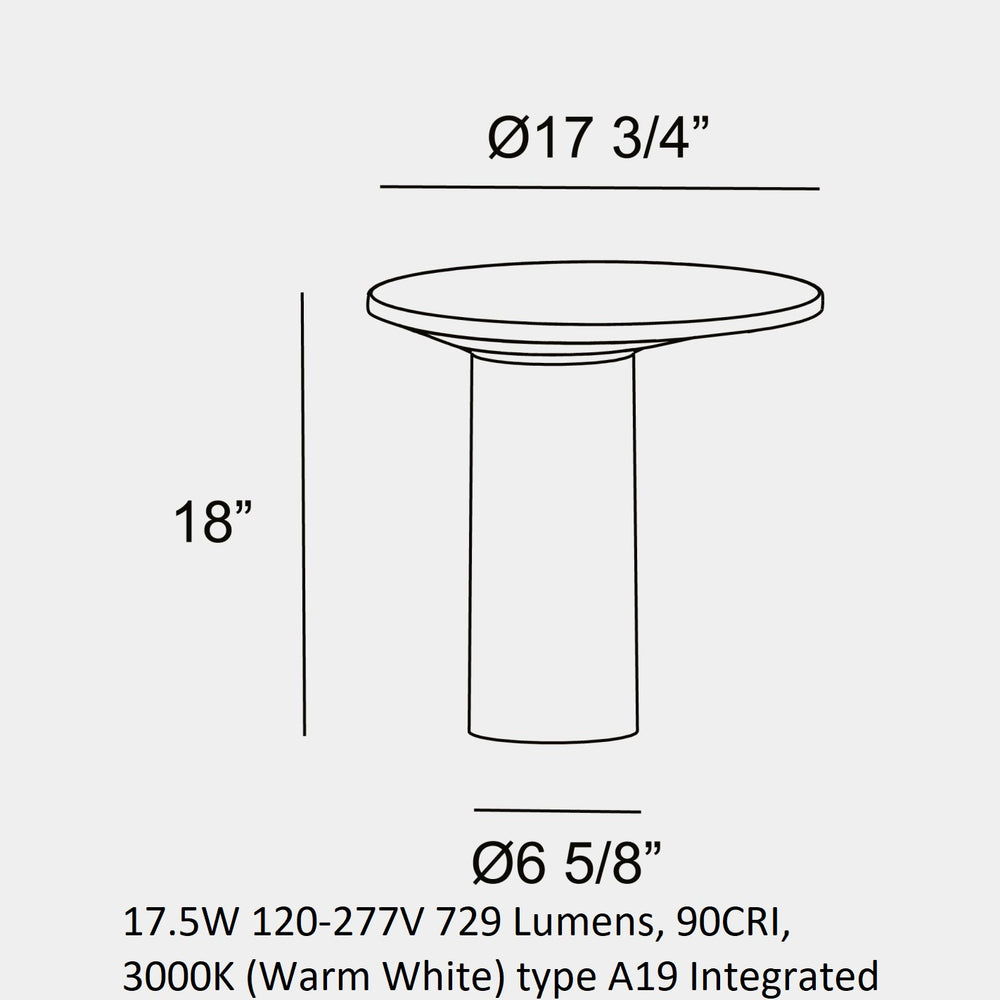 Moal Outdoor Bollard Light