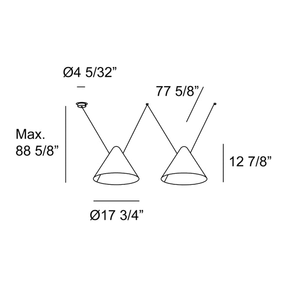 Super Attic Lateral Multi-Light Pendant Light