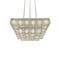 Chant 2-Tier Chandelier  option Frosted / Brushed Silver