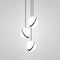 Crescent Mini Chandelier  option Blackened Brass
