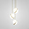 Crescent Mini Chandelier  option Brushed Brass