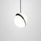 Crescent Mini Pendant Light  option Blackened Brass