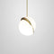 Crescent Mini Pendant Light  option Brushed Brass