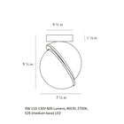 Crescent Mini Semi Flush Mount