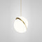Crescent Pendant Light  option Brushed Brass
